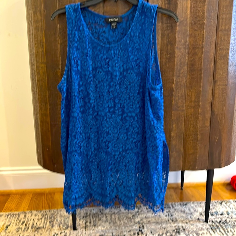 Karen Kane see through lace top